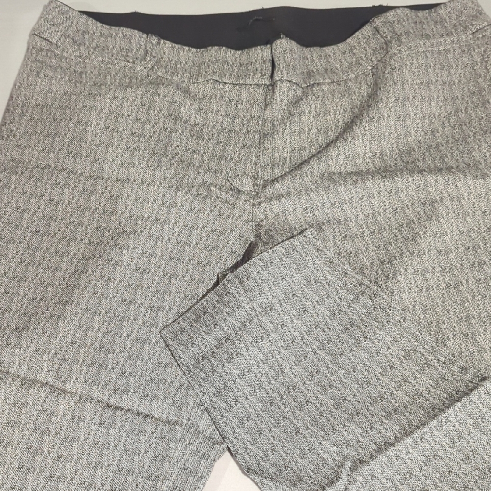 Lane Bryant Black and White Tweed Capris